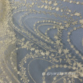 Off Λευκό Χημικό Glitter Lace Mesh Fabric